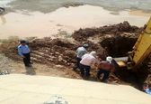 شکستگی خط لوله یکهزار میلی متری فولادی منصوری یک تعمیر شد