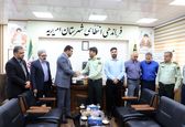 تجلیل از خدمات نیروی انتظامی در دیدار مدیرعامل شرکت بهره‌برداری زهره و جراحی با فرمانده انتظامی شهرستان امیدیه