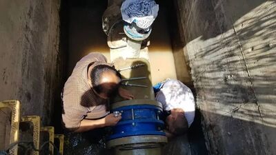 خط انتقـال آب به شهـر رفیـع در مدار آبرسـانی قـرار گرفت