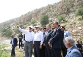 گزارش تصویری بازدید استاندار خوزستان از پروژه های سازمان آب و برق خوزستان
