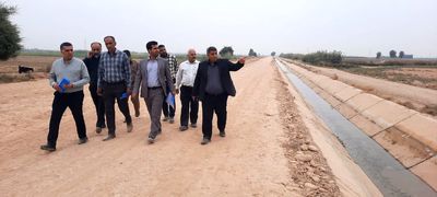 بازدید دادستان عمومی و انقلاب شهرستان گتوند از بهره‌برداری و عملیات تعمیرات تاسیسات شبکه آبیاری گتوند