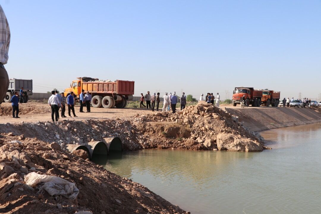 عملیات ضربتی انسداد کانال انتقال آب شهیدچمران انجام شد