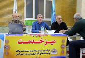 برپایی میز خدمت شرکت آبیاری زهره و جراحی در امیدیه و رامشیر