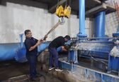 عملیات تعویض بلبرینگ پمپ صنعتی شماره ۹ در ایستگاه ۴۰ اینچ مسجدسلیمان