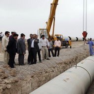 گزارش تصویری بازدید معاون وزیر نیرو و مدیرعامل سازمان آب و برق خوزستان از طرح غدیر