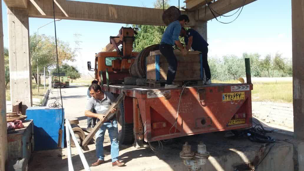 تعمیرات اساسی در ایستگاه اصلی پمپاژ شبکه آبیاری کرخه شمالی