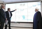 بازدید رئیس جمهور و وزیر نیرو از مرکز دیسپاچینگ سازمان آب و برق خوزستان